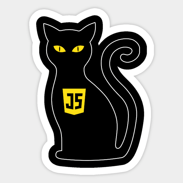 JavaScript Cat Sticker by CWdesign